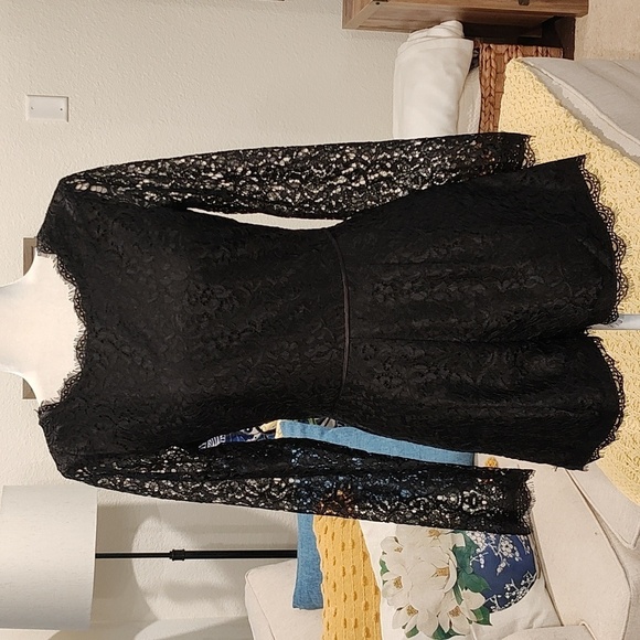 New Anthropologie Lace Romper Size 4 - Picture 7 of 12